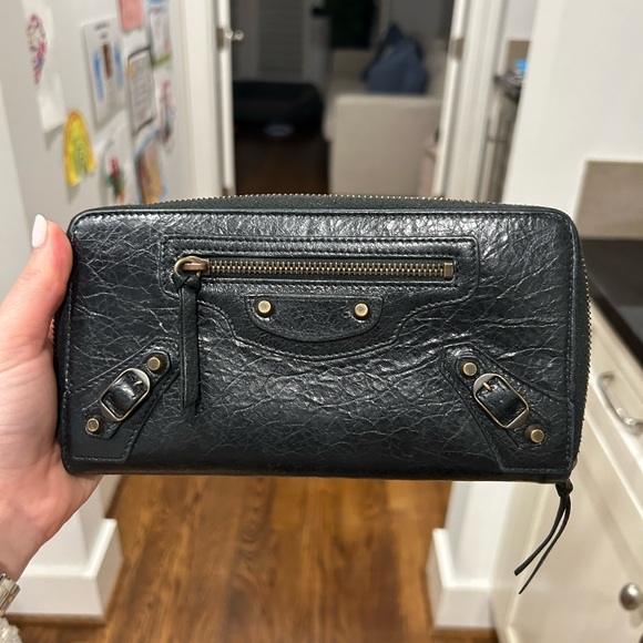Balenciaga Leather Zip Wallet - Picture 3 of 7